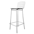 Silver and Black Barstool H147