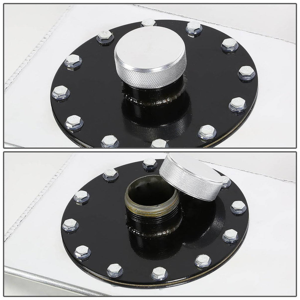 15-Gallon Top-Feed Aluminum Fuel Cell Gas Tank with Level Sender and Cap O92028