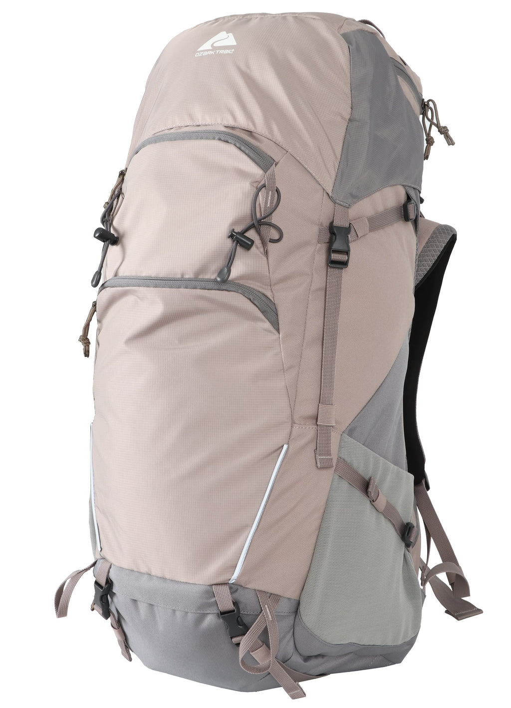 Tan 50 Liter Backpack with Adjustable Compression Straps Z5933