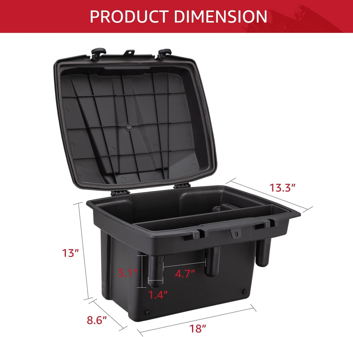 Ranger Cargo Bed Storage Box with Lid T883072