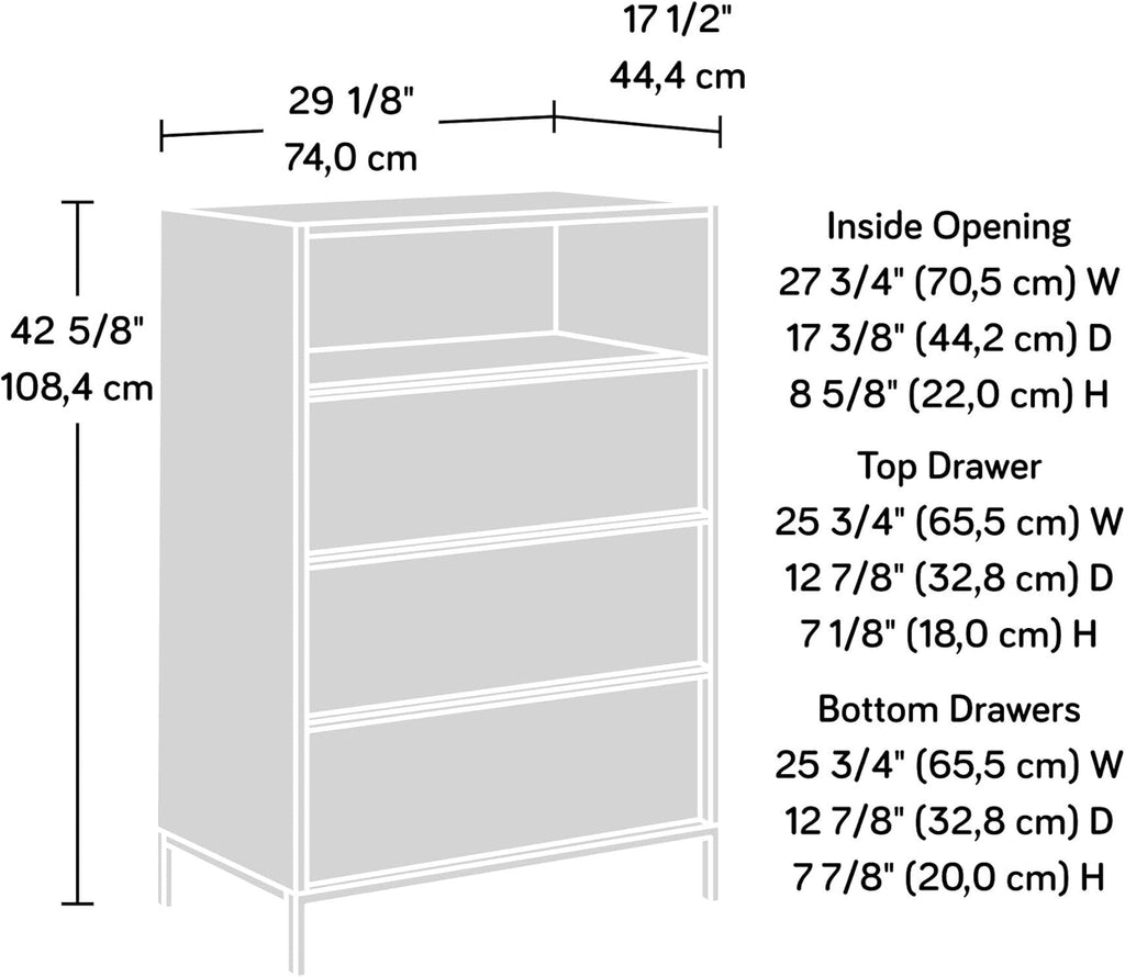 Black 3-Drawer Chest O58919