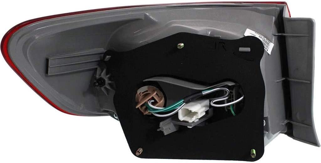 Tail Light Assembly for Toyota Corolla 2011 2012 2013 Passenger Side Pack of 2 L8534