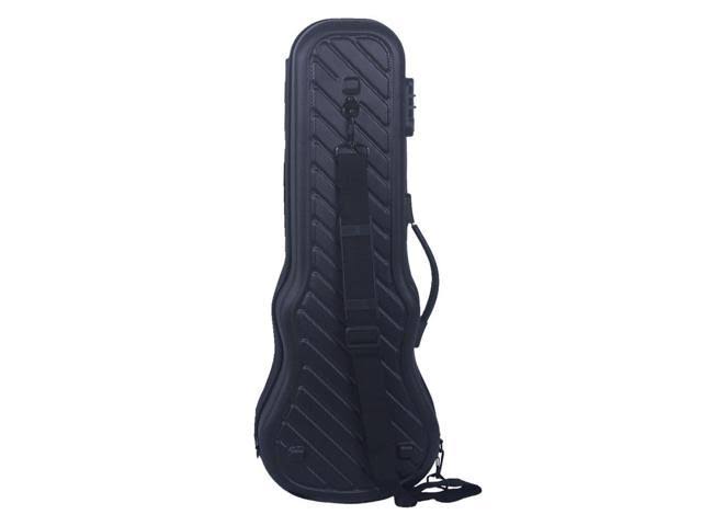 Zippered Hardshell Tenor Ukulele Case with Password Lock-Black M190