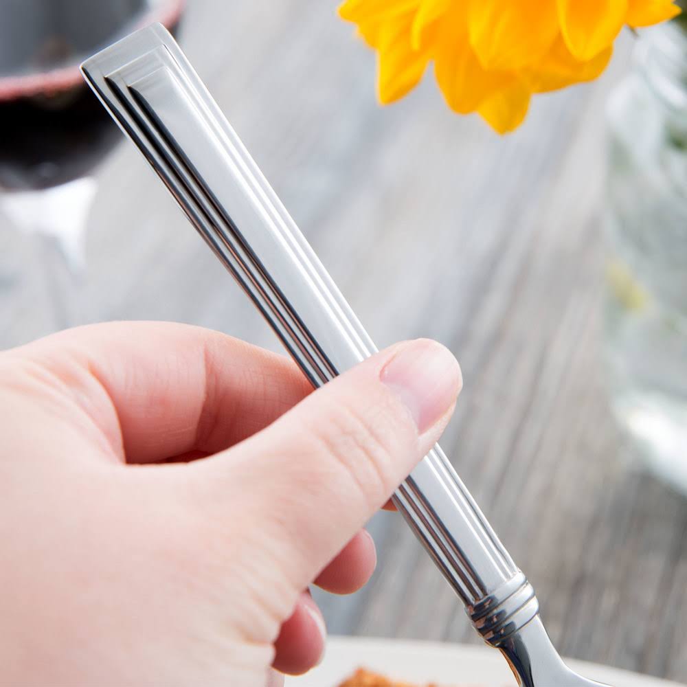 Slate 18/0 Stainless Steel Heavy Weight Utility Dessert Fork - 36/Case G81668