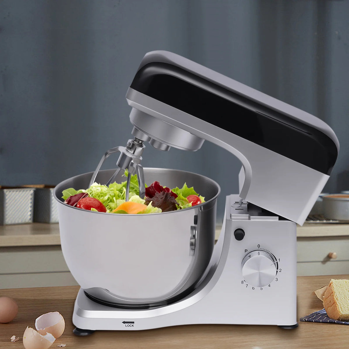 4.5L 1000W Electric Stand Mixer with Hook Attachments O42849