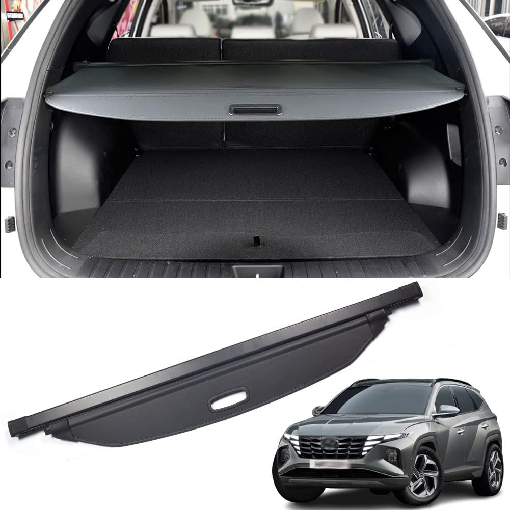 Black Retractable Cargo Trunk Cover X6705