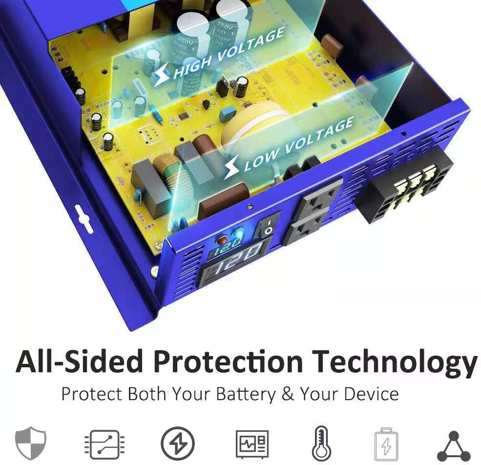 2000 Watt Pure Sine Wave Power Inverter 48V DC to AC 120V K8230