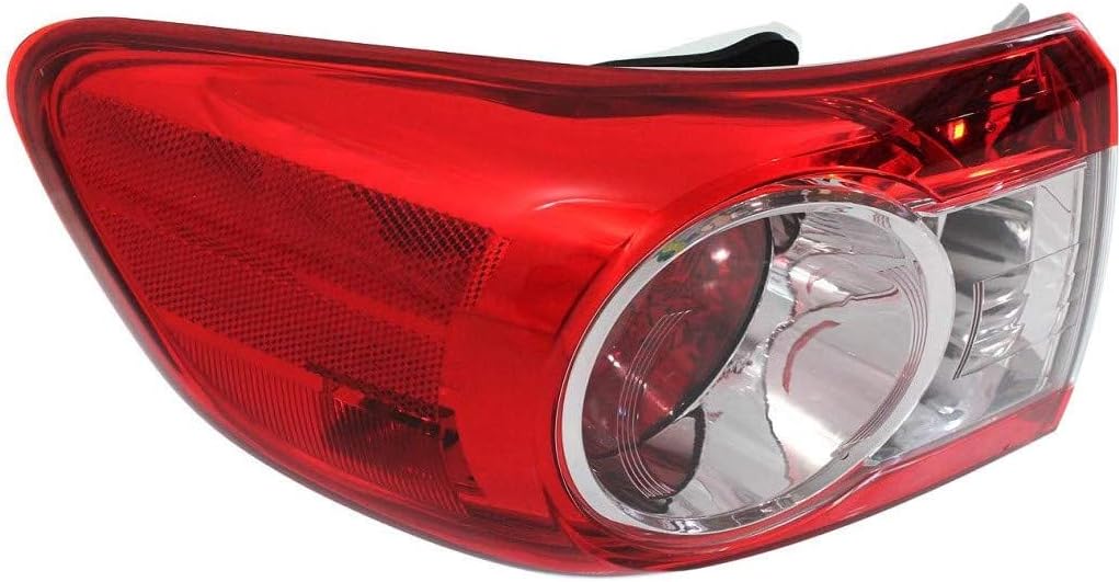 Tail Light Assembly for Toyota Corolla 2011 2012 2013 Passenger Side Pack of 2 L8534