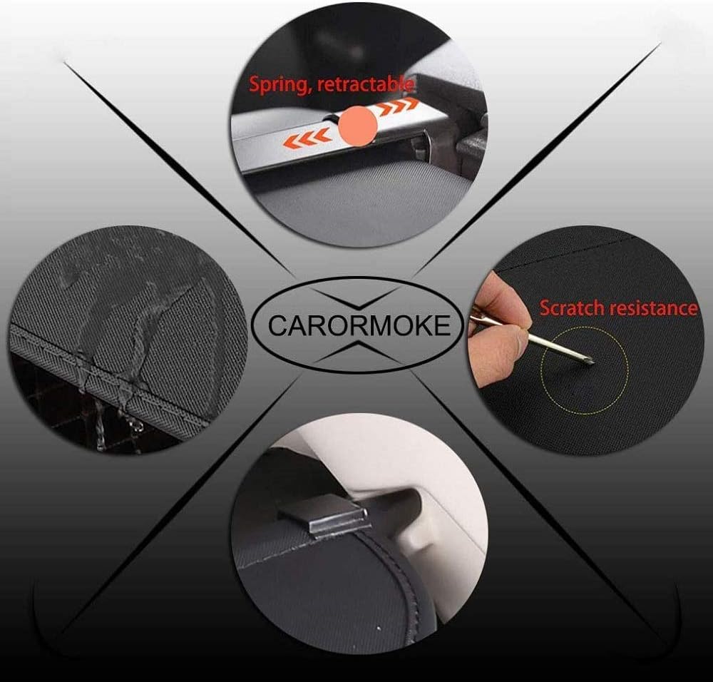 Retractable Cargo Cover Trunk Cover Black G7424