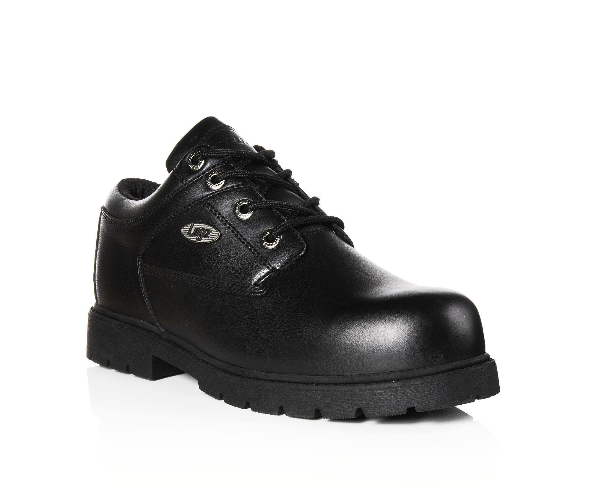 Black Leather Savoy SR Shoes N422