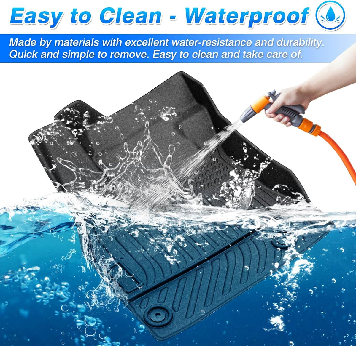 All Weather Non-Slip Floor Mats for Nissan Sentra 2020 2021 2022 1st & 2nd Row C150286