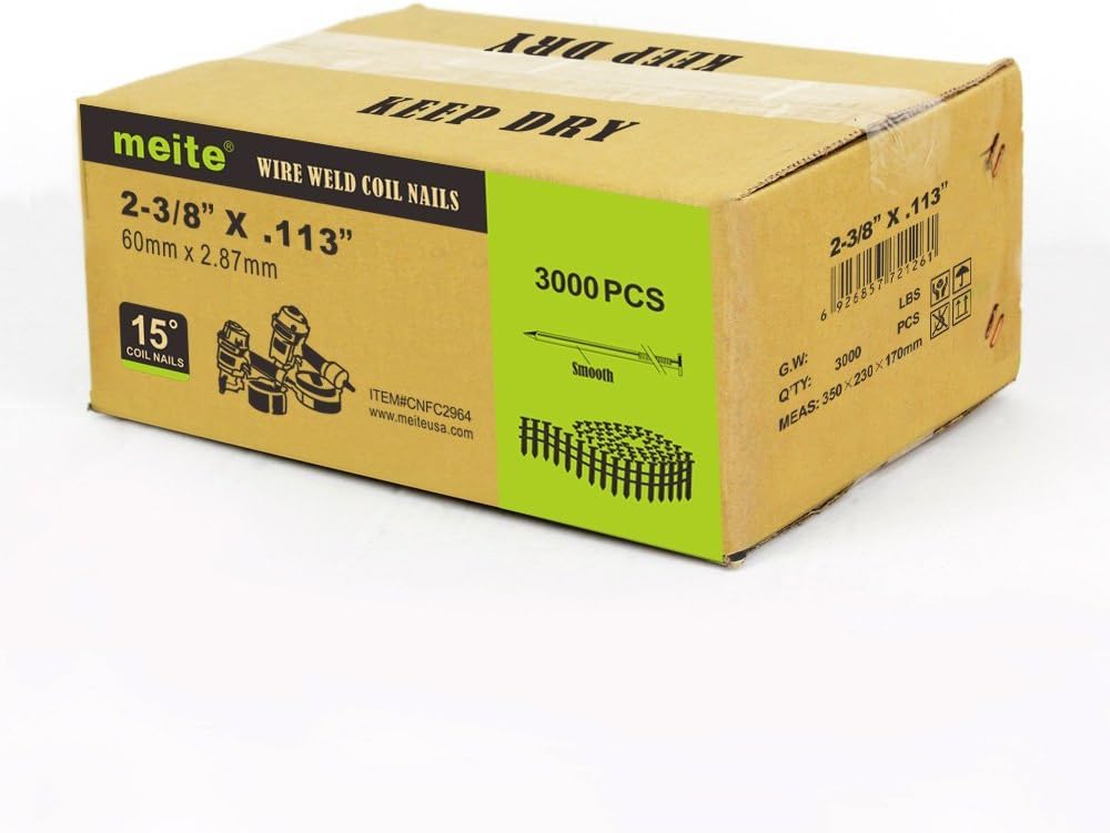 Coil Siding Nailer 1-3/4-Inch to 2-3/4-Inch Industrial Coil Framing Nailer T108486