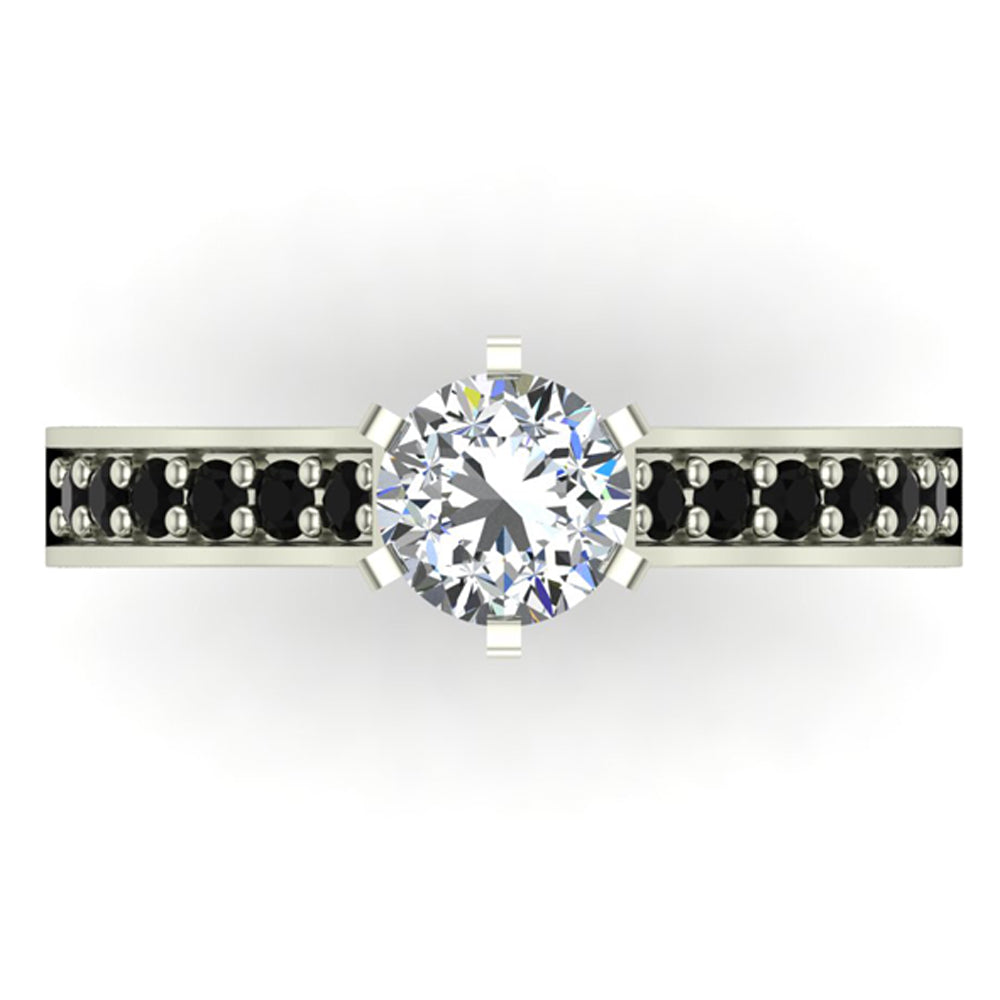 Black Diamond Ring 1.00 CT TW W974