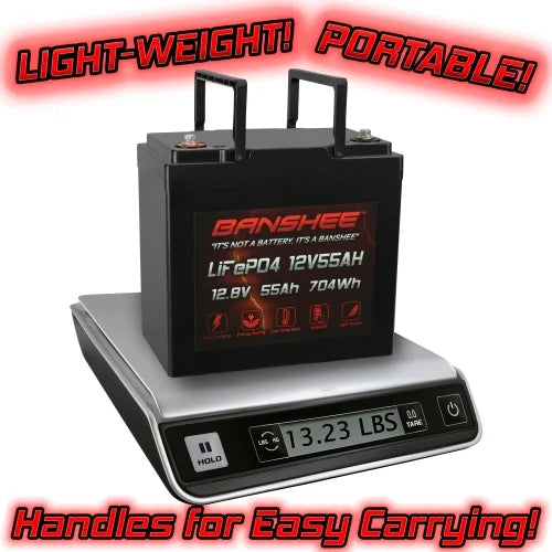 12V 55AH Lithium LiFePO4 Deep Cycle Battery 4 Pack R958