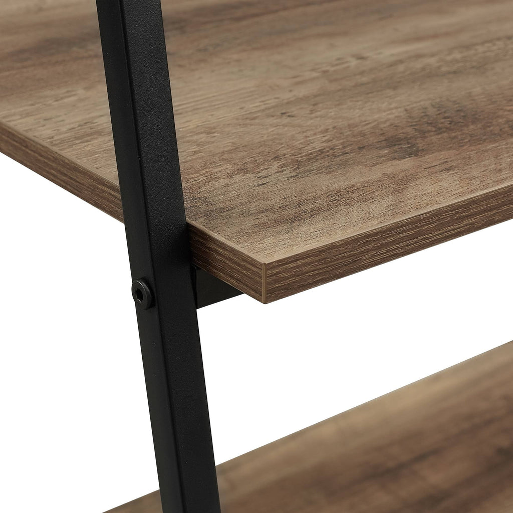 Dark Walnut Open Ladder Bookshelf W948667