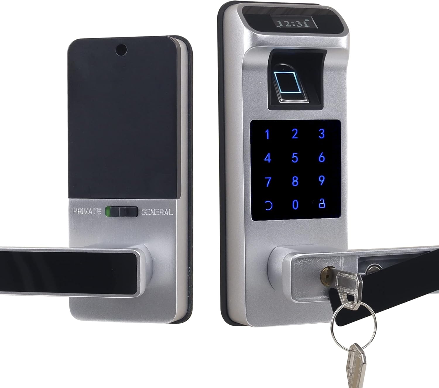 Fingerprint Door Lock with Touchscreen and OLED Display, Keypad, Passcode (Aged Bronze) Y6064