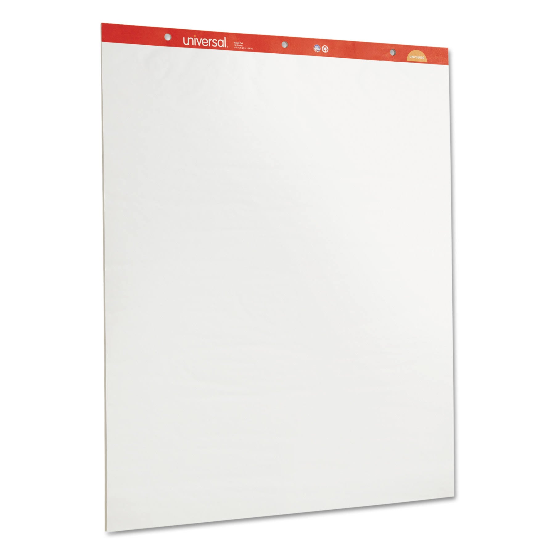 Recycled Easel Pads Unruled 27 x 34 White 50-Sheet 2/Carton Q57265