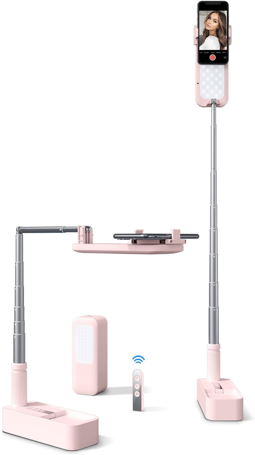 Portable Cell Phone Stand with Bluetooth Remote, Pack of 2 G21321