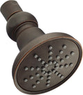 Tumbled Bronze Round Showerhead, 1.75 GPM, 3 1/2-Inch, Pack of 2 B699