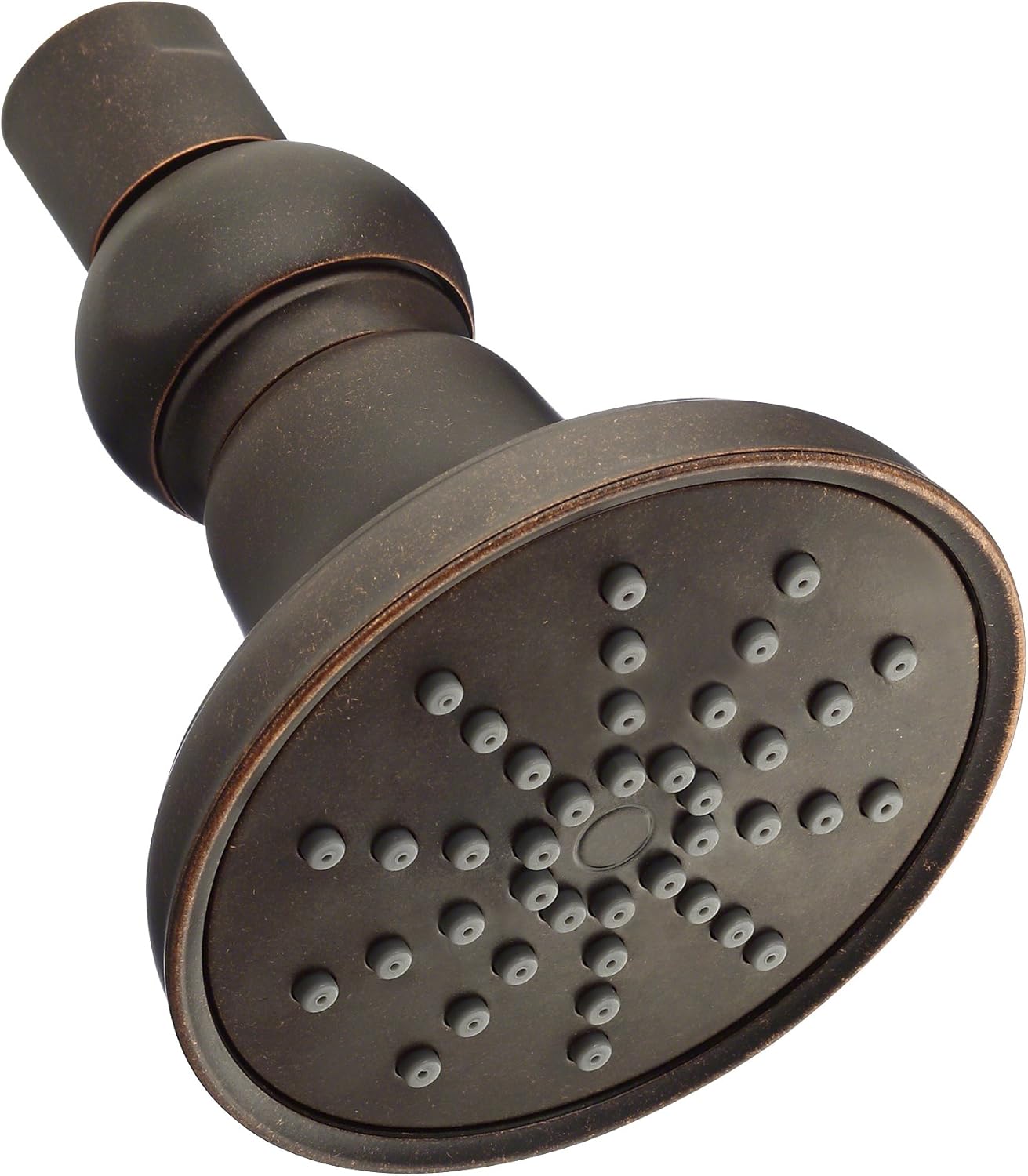 Tumbled Bronze Round Showerhead, 1.75 GPM, 3 1/2-Inch, Pack of 2 B699