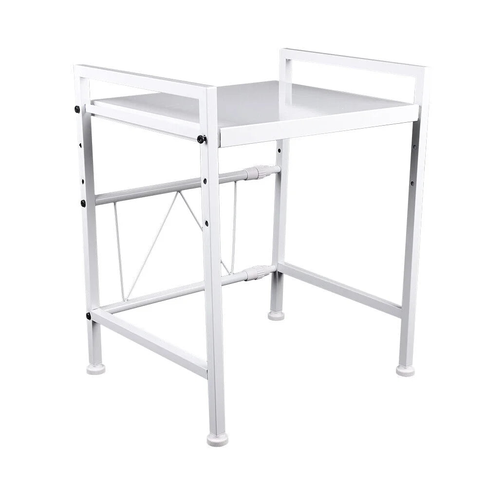 2-Tier Kitchen Storage Cart Microwave Oven Rack Stand Shelf N7640