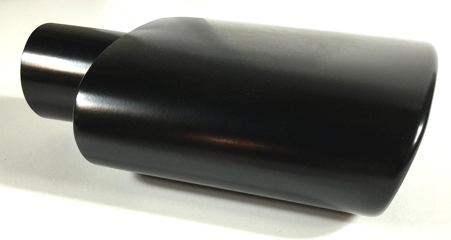 Black Powder Coated Stainless Steel Exhaust Tip Pack of 2 W568689