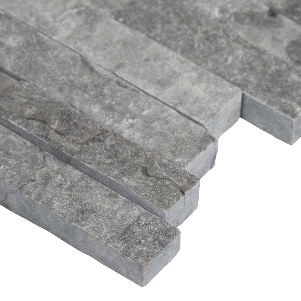 12 in. x 12 in. Matte Metal Stone Mesh-Mounted Mosaic Wall Tile V324827