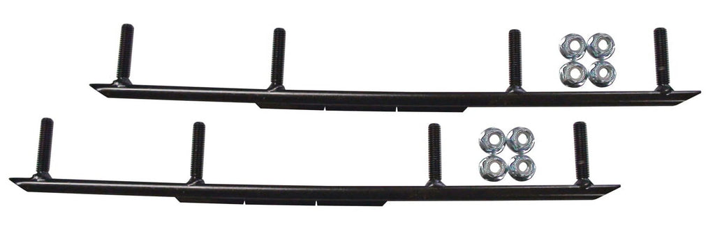 Red Razor Snowmobile Skis with 8" Round Bars Complete Kit C75566