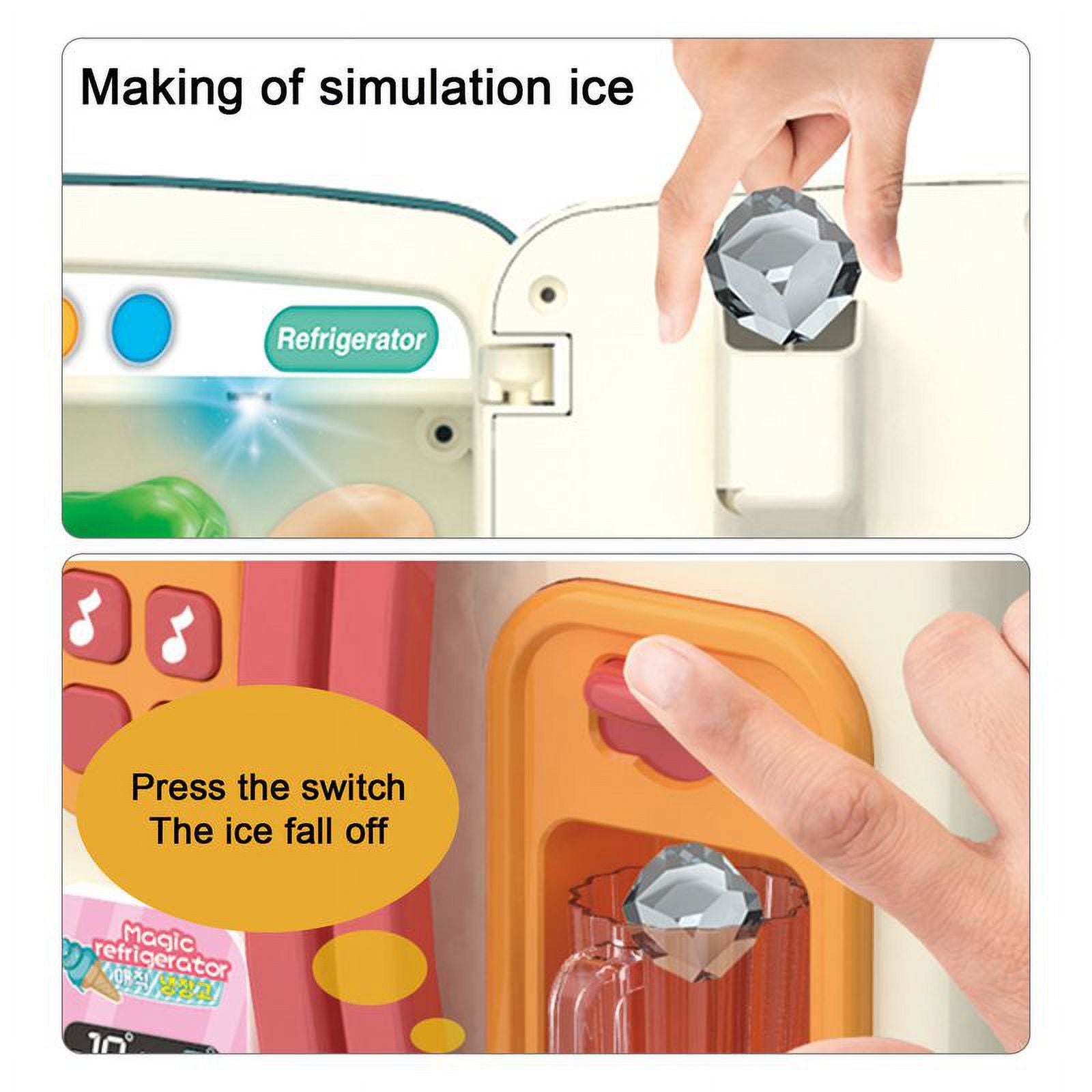 39 PCS Red Kids Play Refrigerator N847