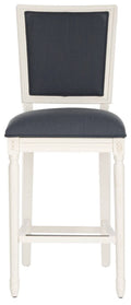 Navy/Cream Rectangle Bar Stool (Set of 2) C83999