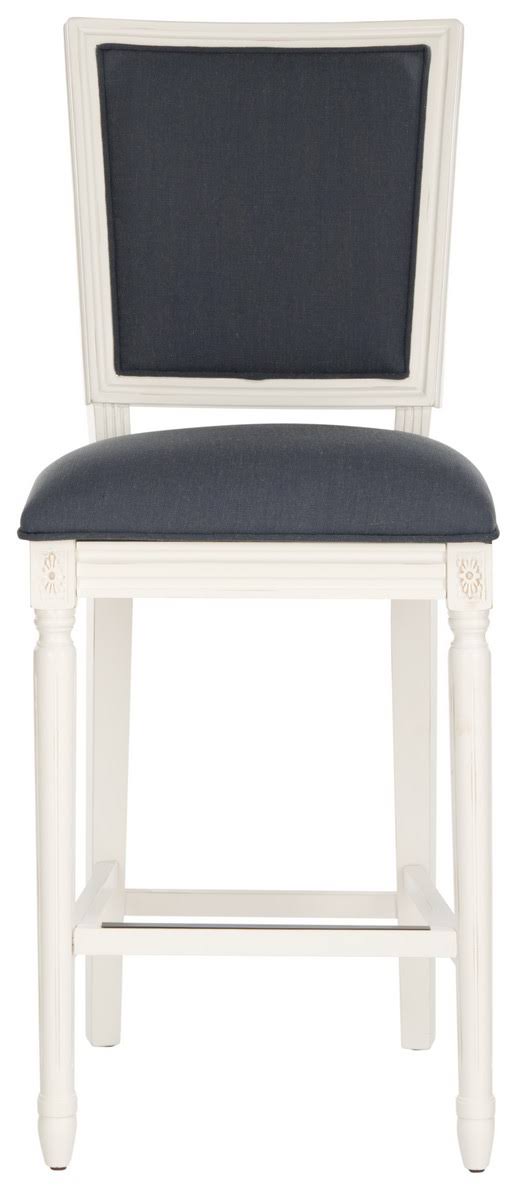 Navy/Cream Rectangle Bar Stool (Set of 2) C83999