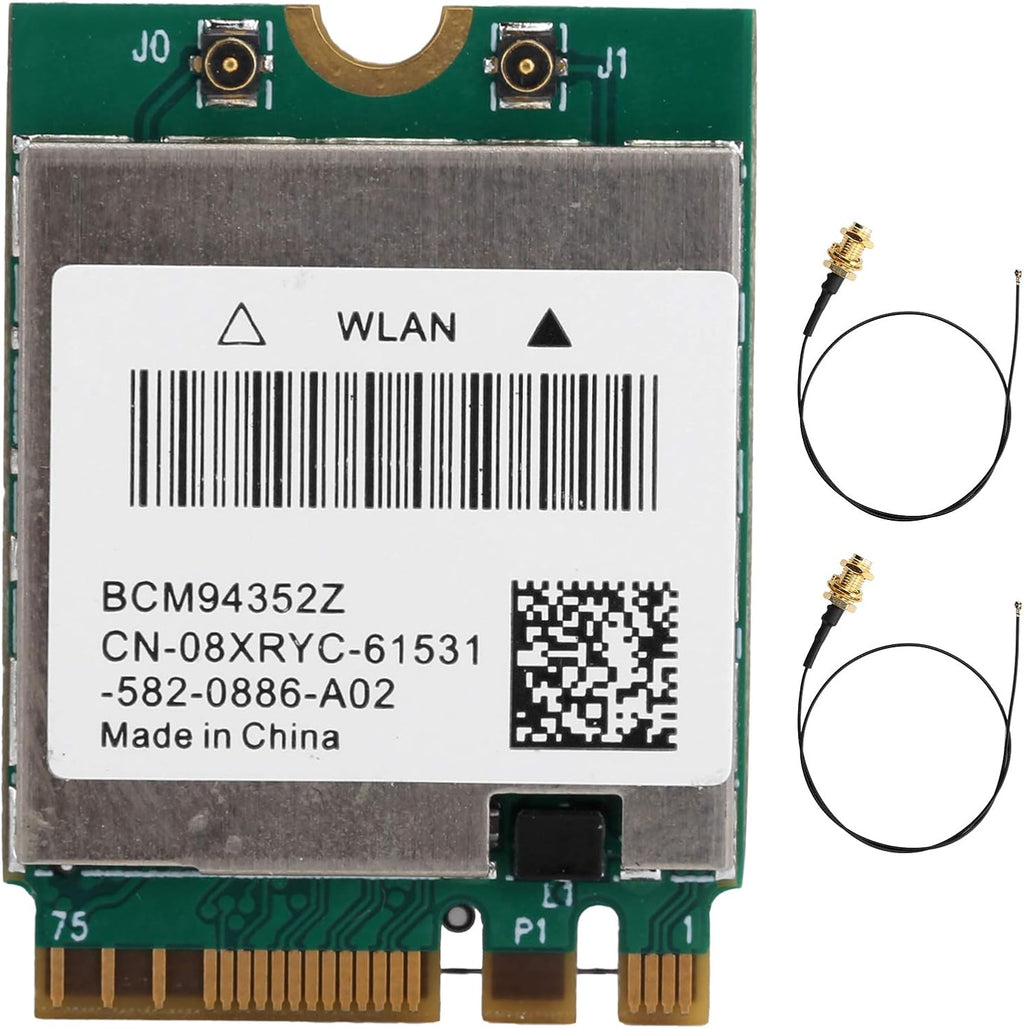 Wireless Network Card Bluetooth 4.0 Dual-Band WiFi WLAN Adapter with 2 External Antenna Cables M991