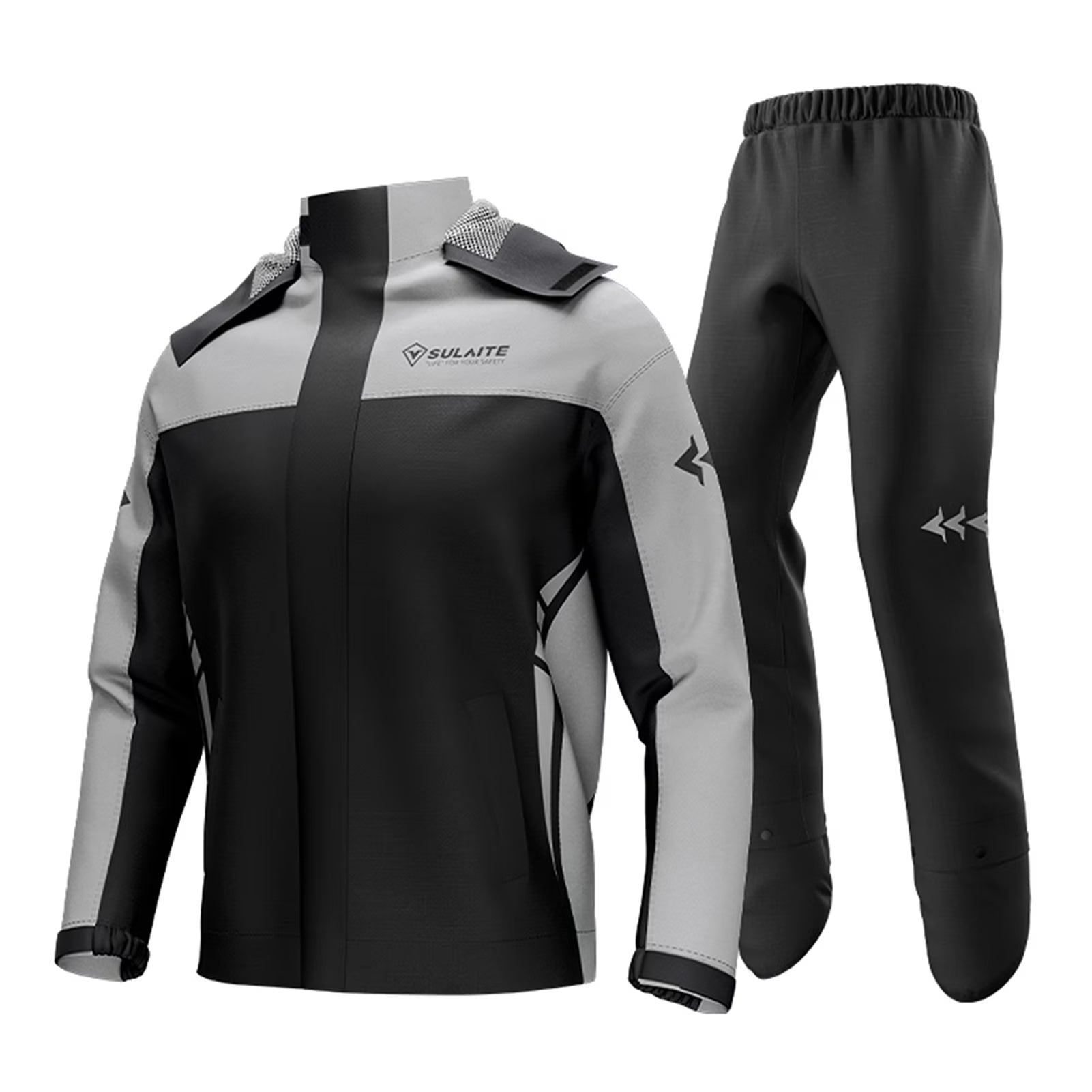 Waterproof Motorcycle Rain Suit Jacket and Pants with Storage Bag F62338