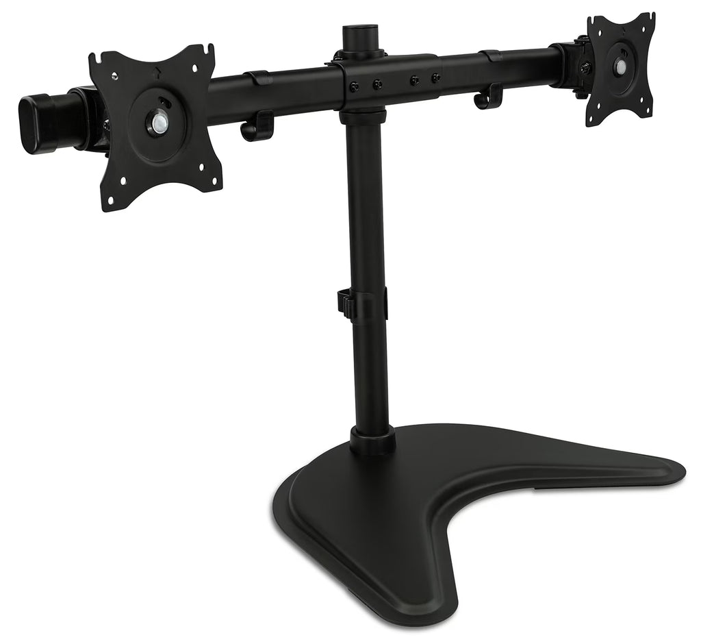 Free Standing Dual Monitor Stand for Two 19-27 Inch Computer Screens D4564