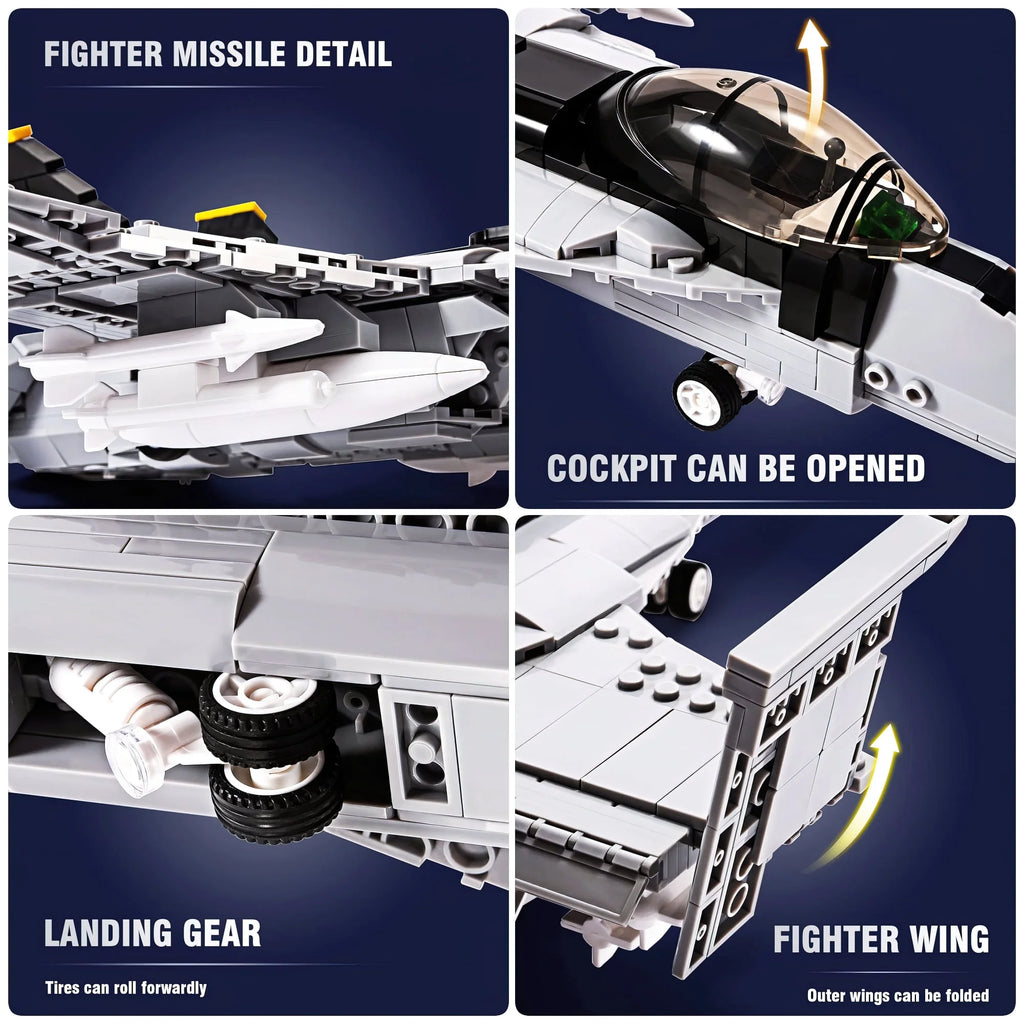 F-18 Super Hornet Fighter Jet Building Block Set Z728325