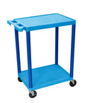 2 Shelf Utility Cart Blue E878