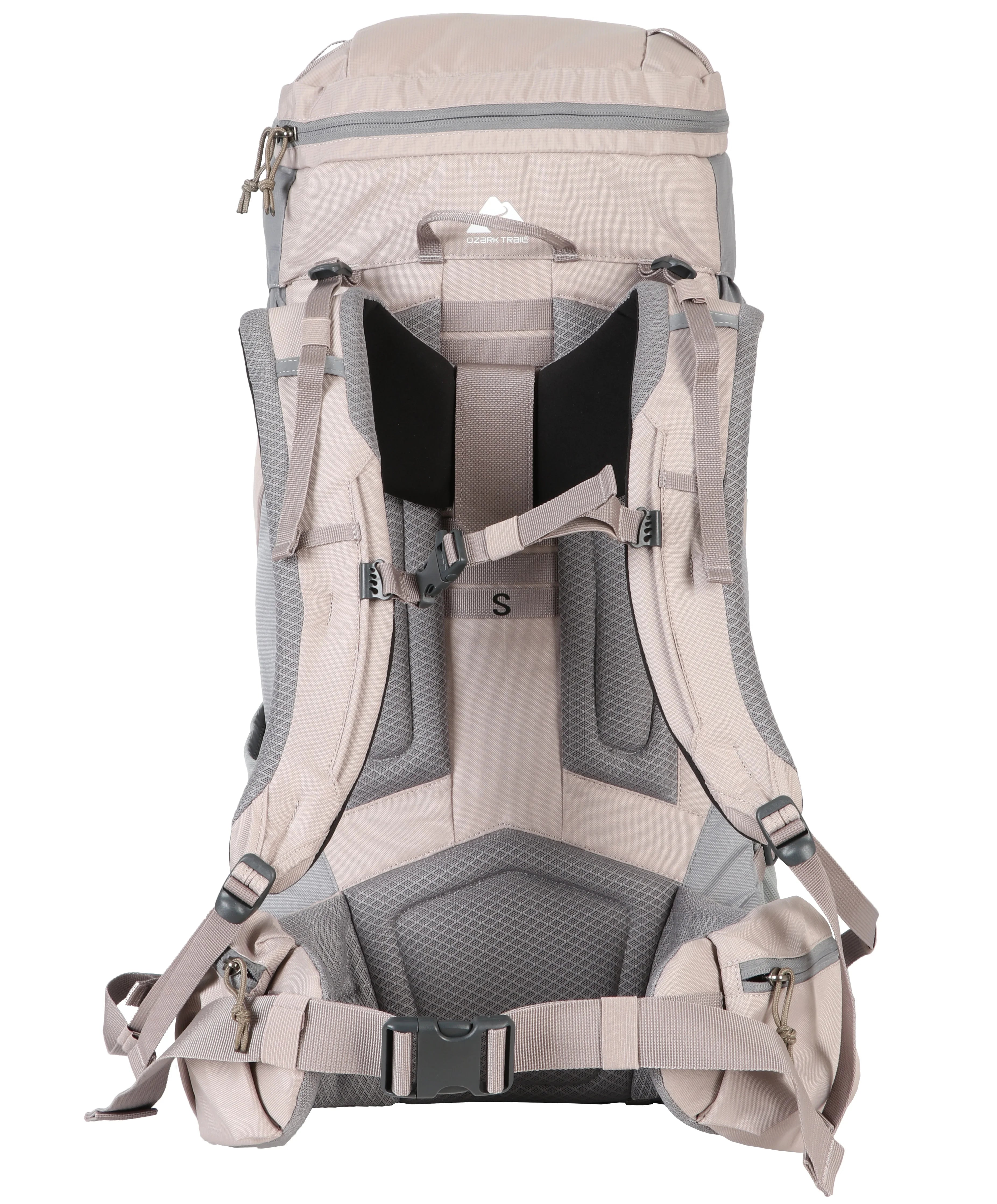 Tan 50 Liter Backpack with Adjustable Compression Straps Z5933