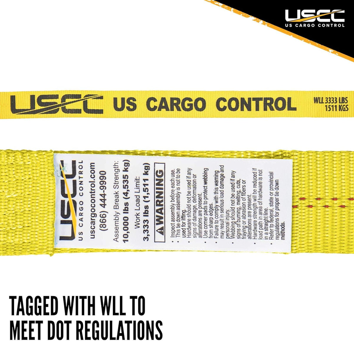 Yellow 2 Inch x 30 Foot Ratchet Straps with Flat Hook, 4 Pack X474246