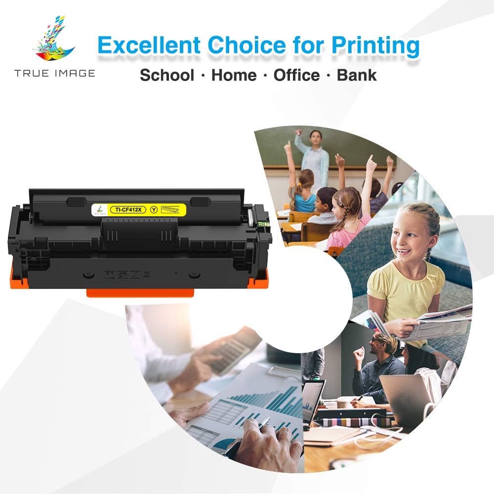 4 Pack Compatible Toner Cartridge for HP 410X CF410X CF411X CF412X CF413X H48405