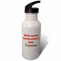 Red White Green 21 oz Sports Water Bottle I6645