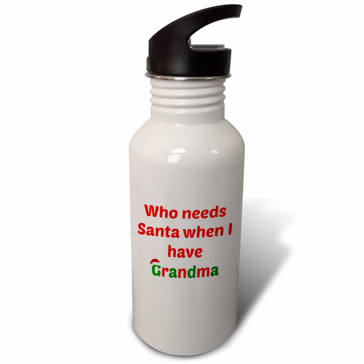 Red White Green 21 oz Sports Water Bottle I6645
