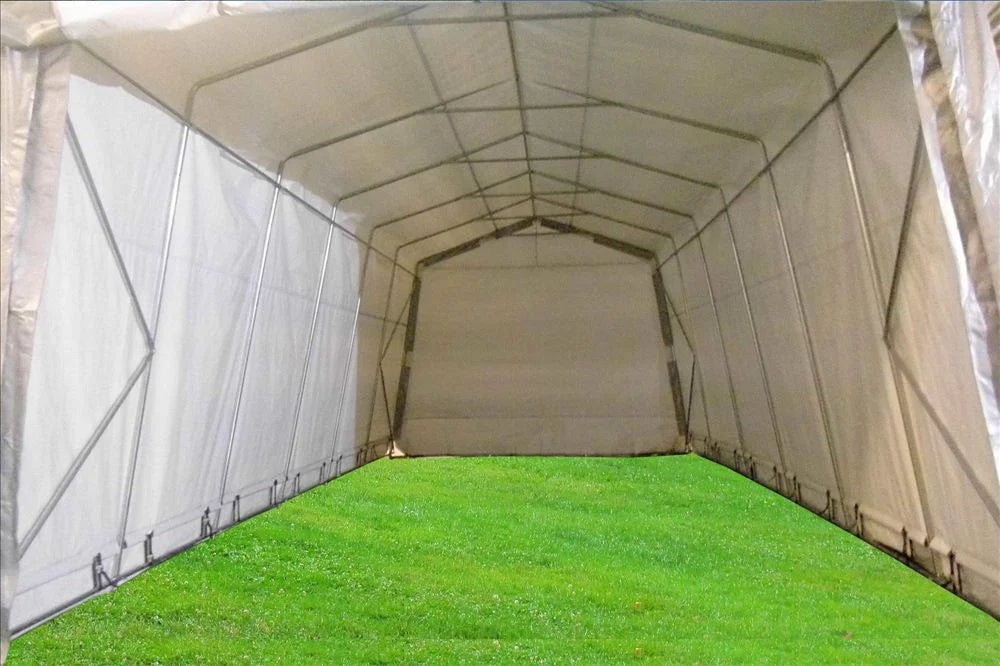 Grey Waterproof Carport Storage Canopy Shed N2437