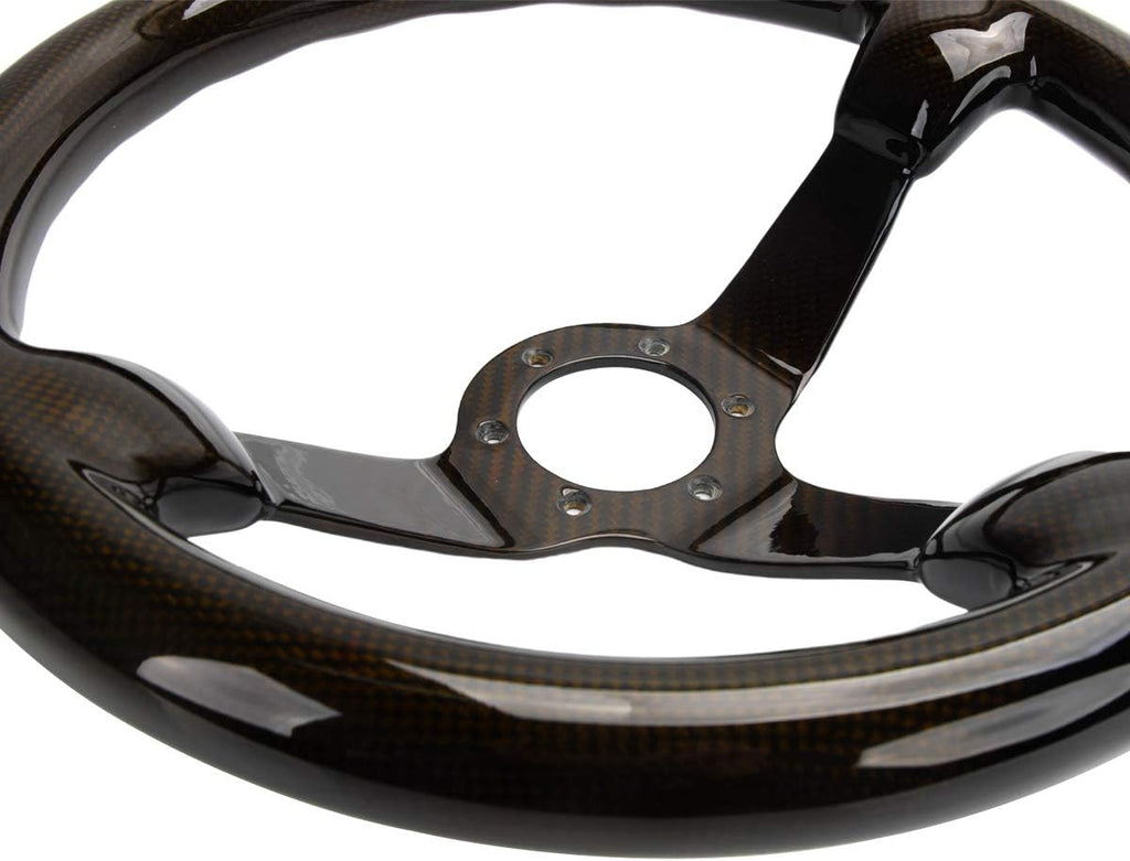 Carbon Fiber Racing Steering Wheel 350mm Diameter V8326