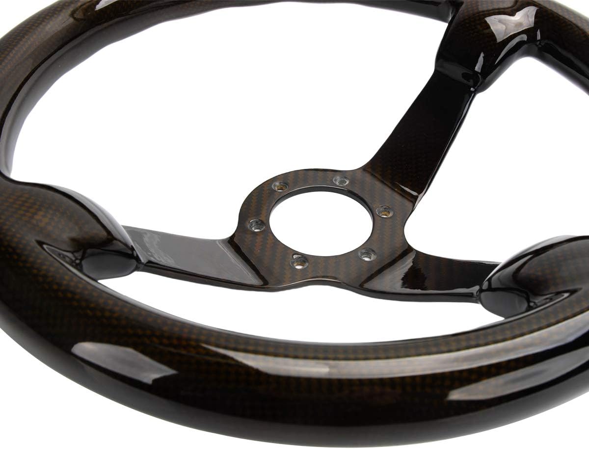 Carbon Fiber Racing Steering Wheel 350mm Diameter V8326