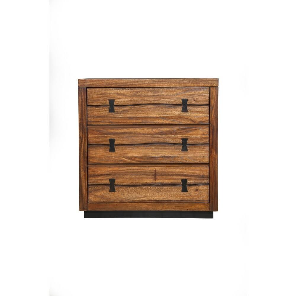 3 Drawer Mahogany Wood Chest U637903