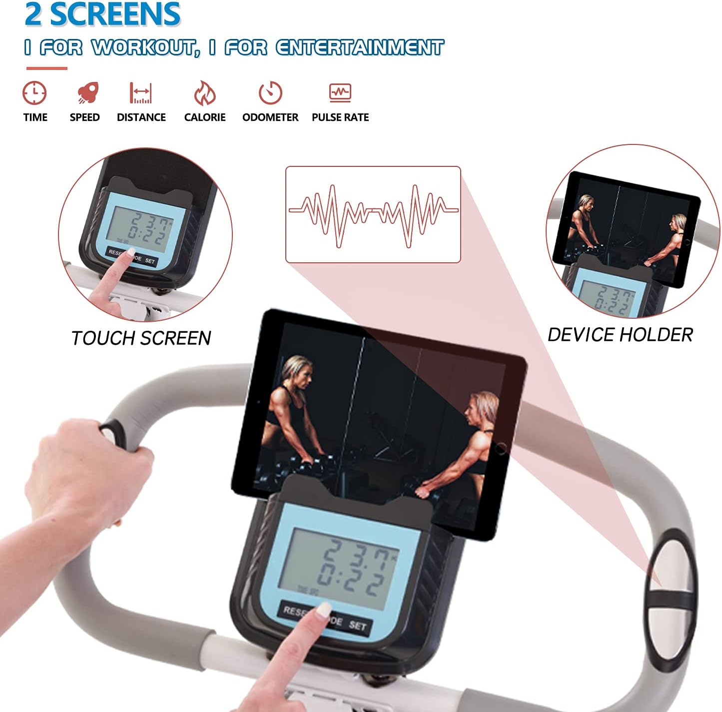 Folding Exercise Bike with Arm Workout A68883