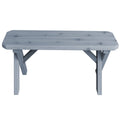 Gray Stain Cedar Bench E32126