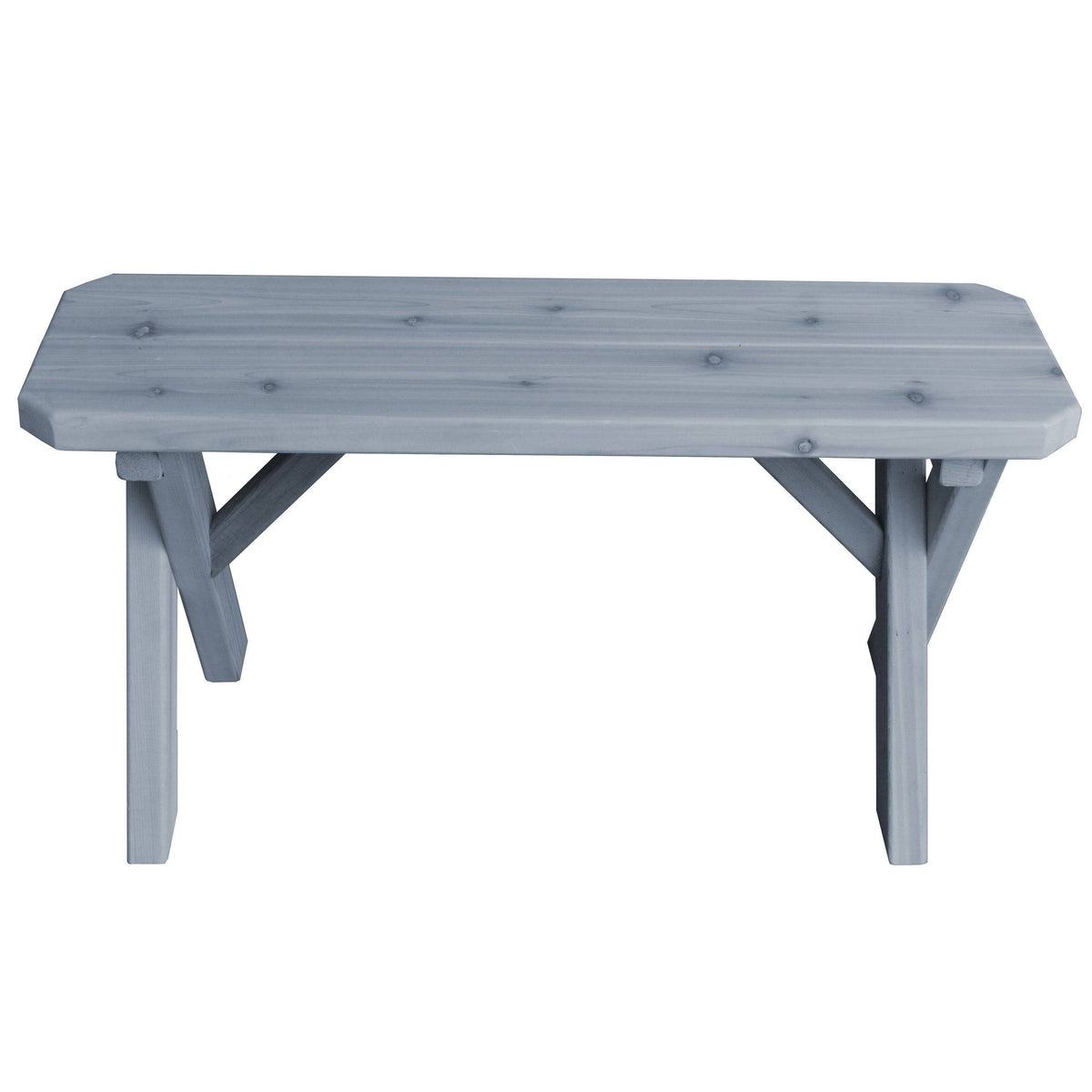 Gray Stain Cedar Bench E32126