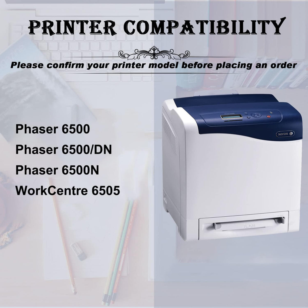 Compatible Toner Cartridge 5 Pack for Phaser 6500, WorkCentre 6505 G895