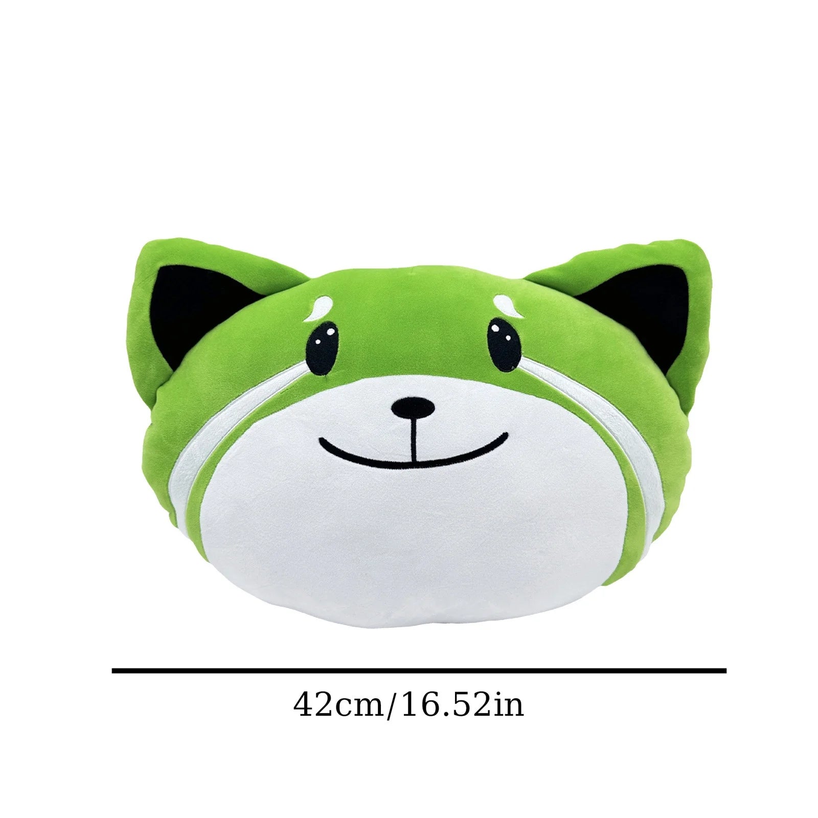 Green Foxes Plush Stuffed Animal Pillow Toy K98407